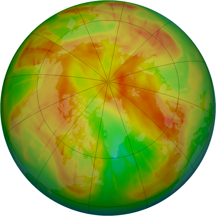 Arctic ozone map for 10 May 2010